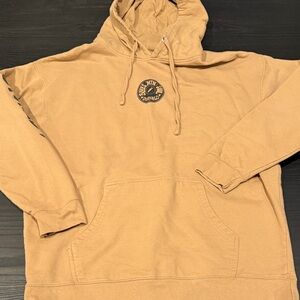 Men's Tan Hoodie with Logo